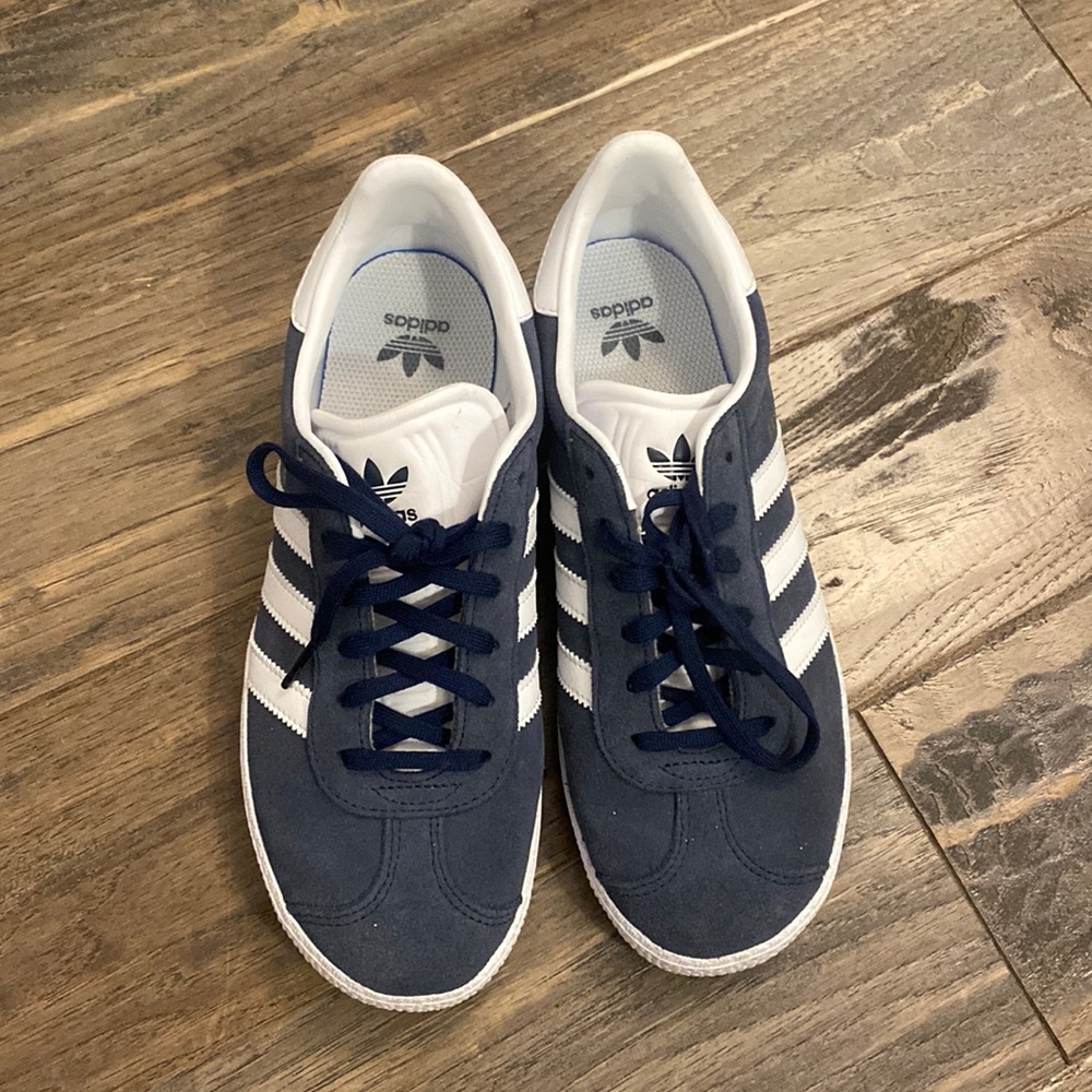 Navy Blue Adidas Gazelle Sneakers